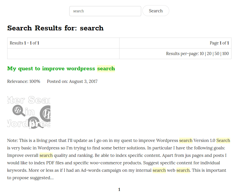 Better Search Wordpress Plugin Options - 5
